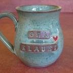 personalized mug green
