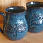 mugs indigo blue
